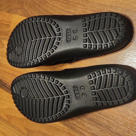 Crocs Kadee II Black Flip Flops Womens Size 8 - Picture 9 of 12